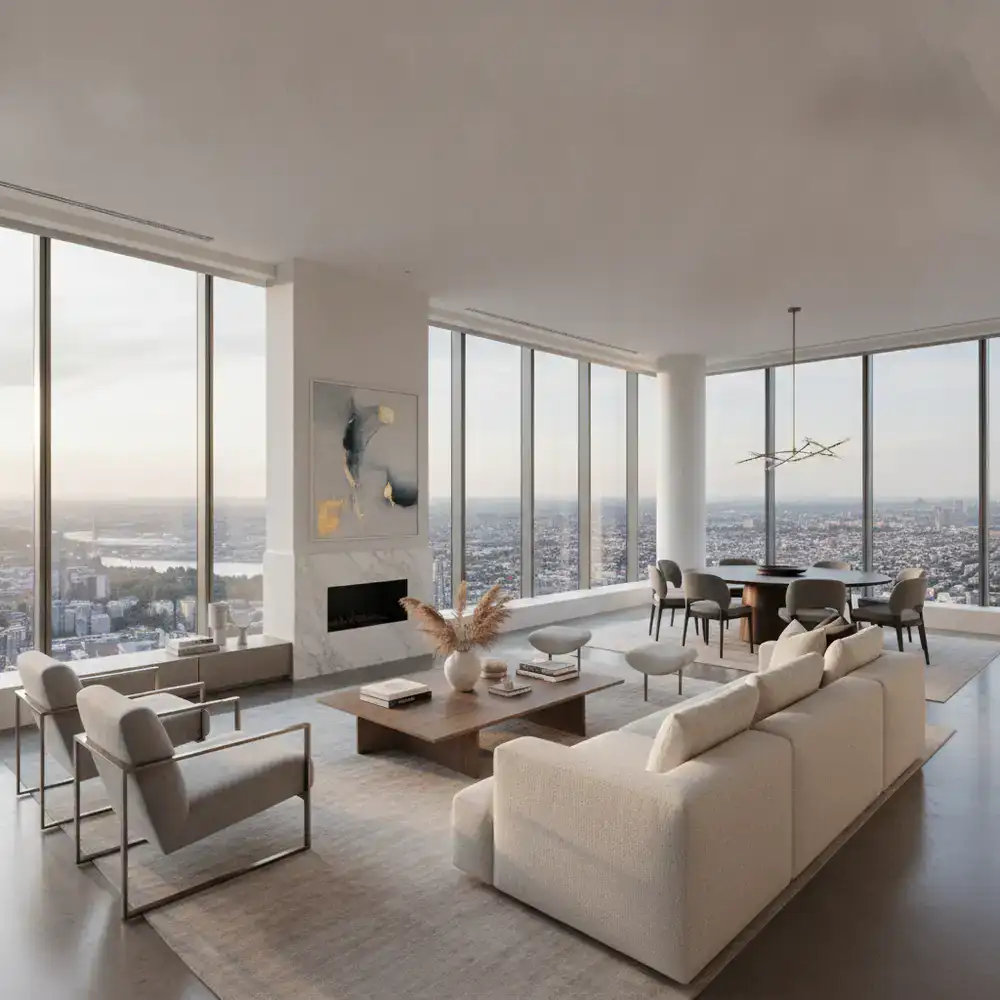 Modern high-rise apartment interior in District 1